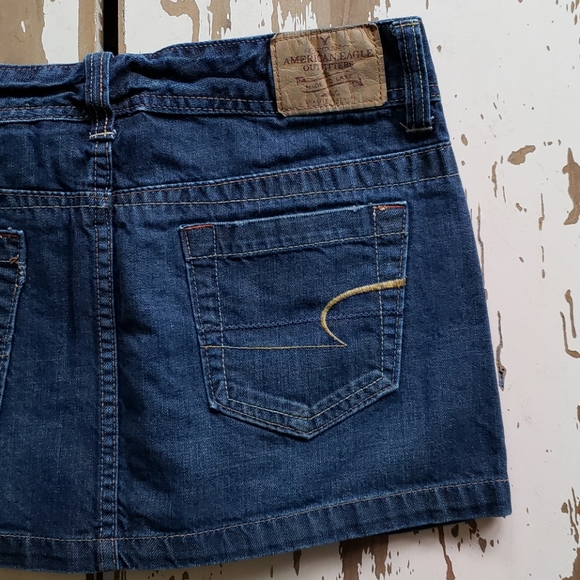 Vintage AEO Perfect Look Made To Last Denim Skirt - Picture 4 of 8